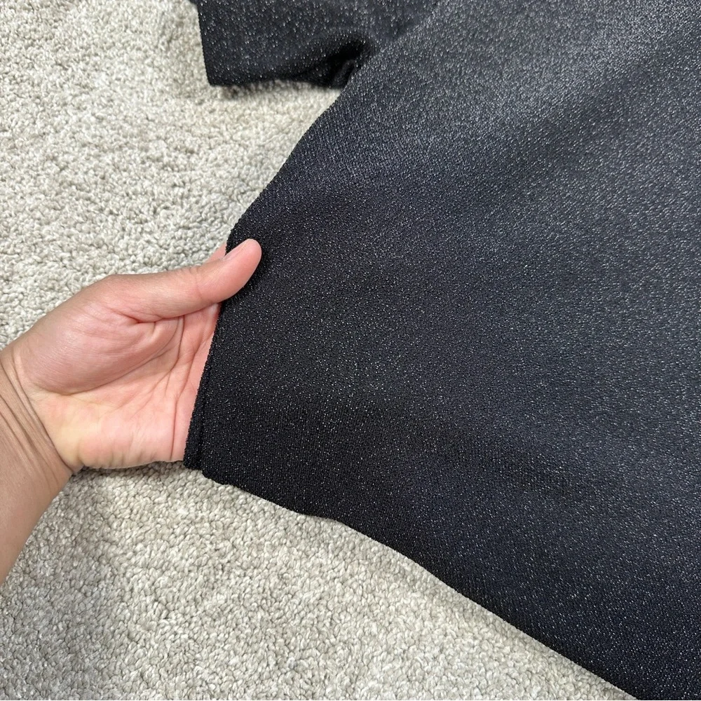 SOLD | Dressed in Lala Casual Luxe Midi Dress in Black Disco Sparkle Boxy S - Picture 12 of 16